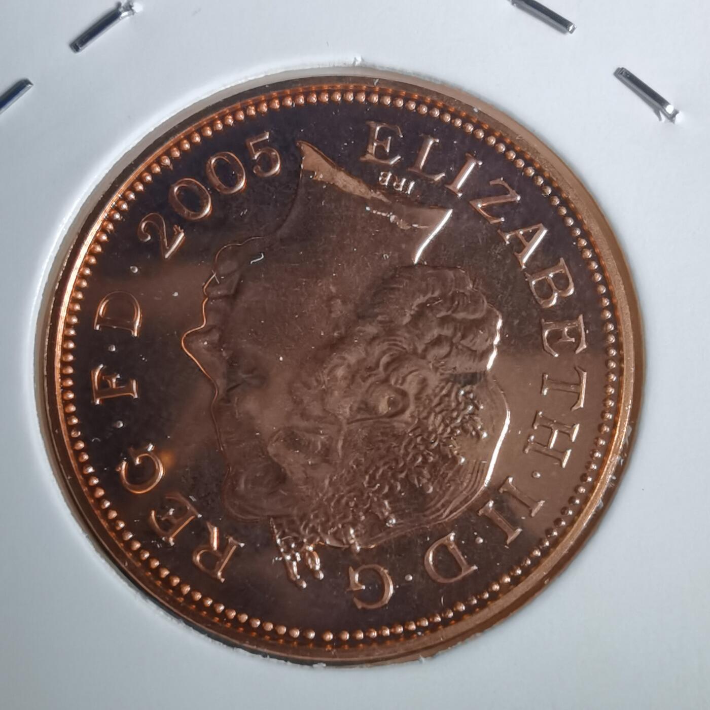 沼泽如烟--第953场 英国2005年2便士