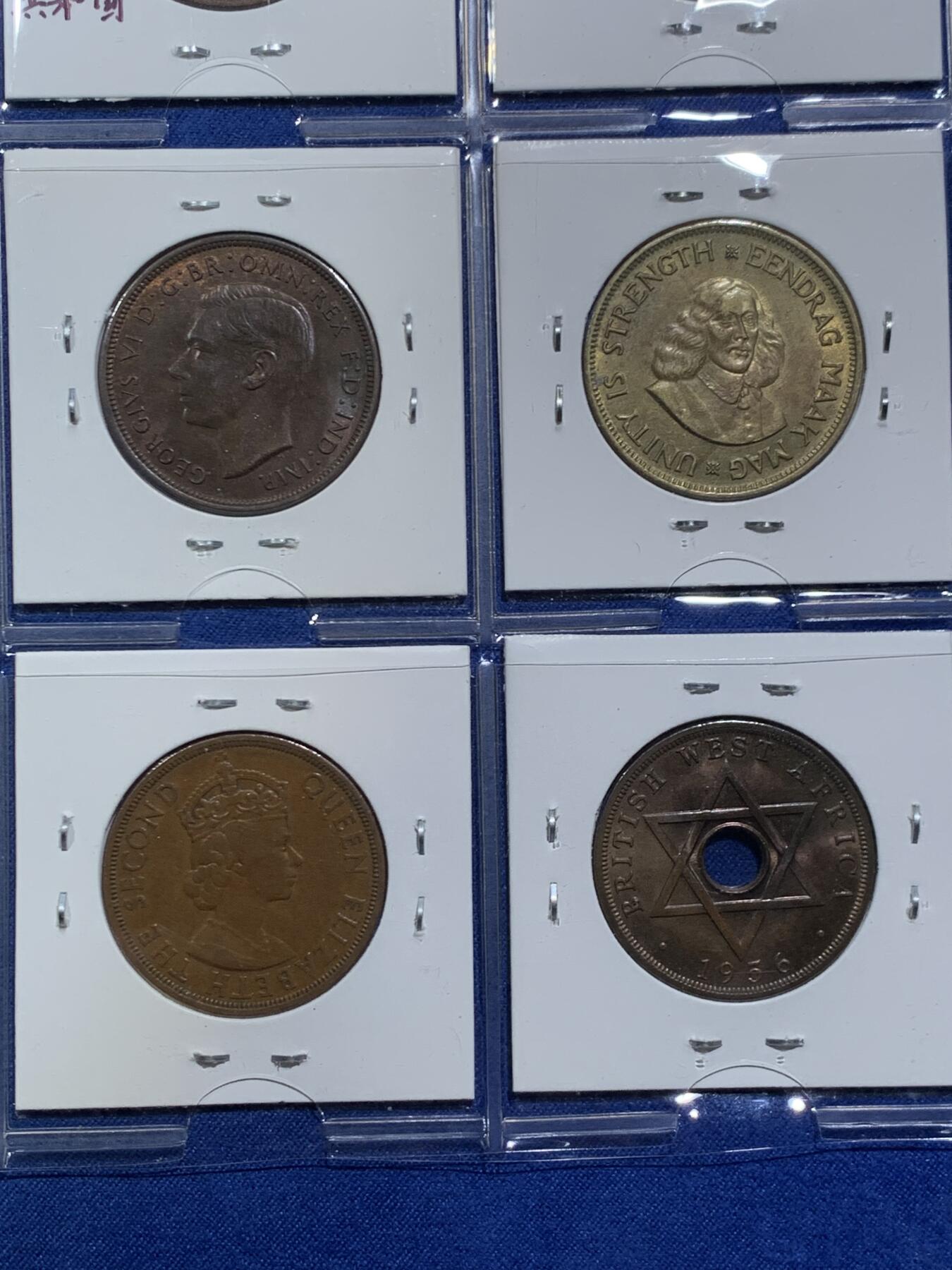 《竞宝斋》第454场 周日，周一 2场连拍 （全场包邮，欢迎送拍） 16枚一组 英属各地 1便士 铜币