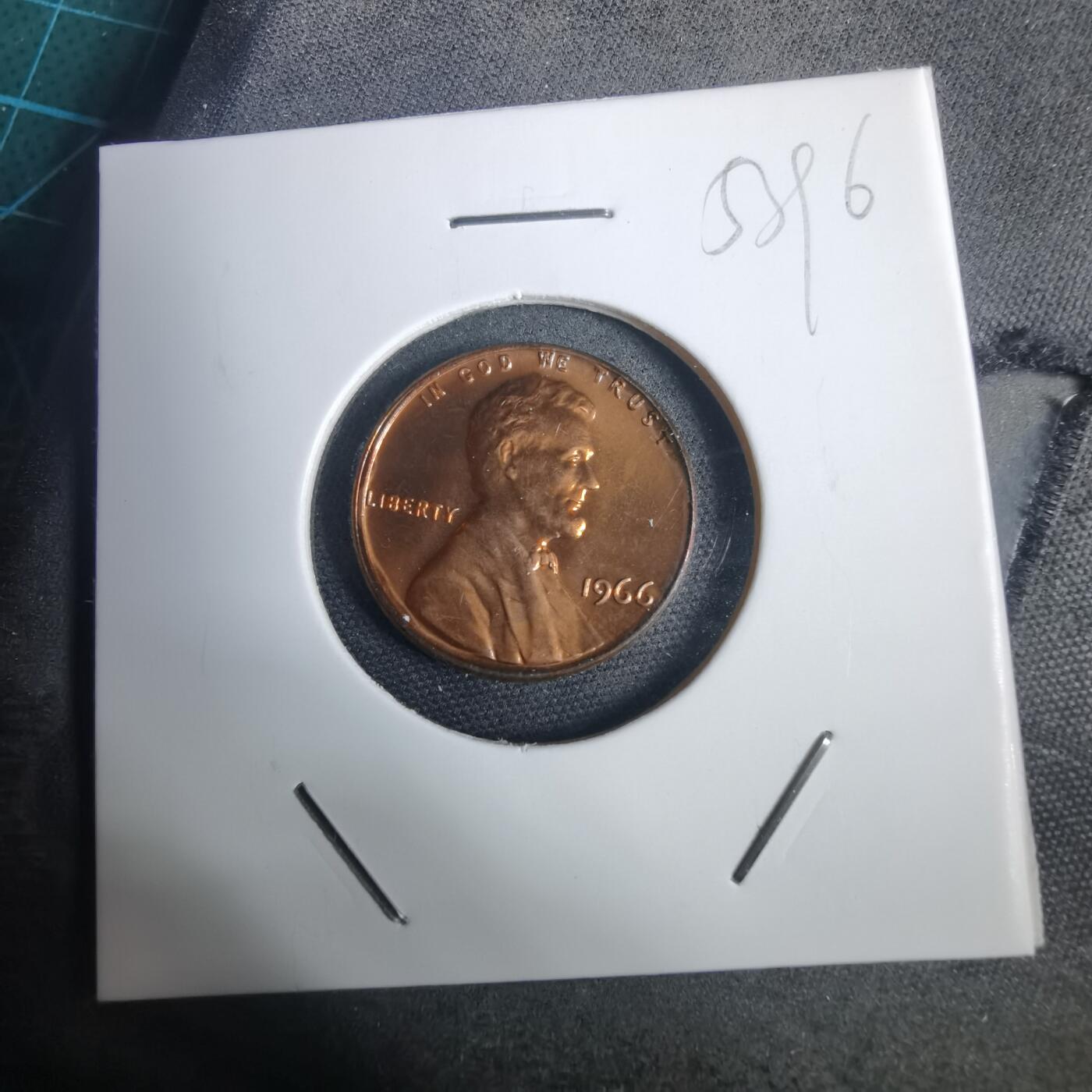 沼泽如烟--第953场 美国1966年一分精制币