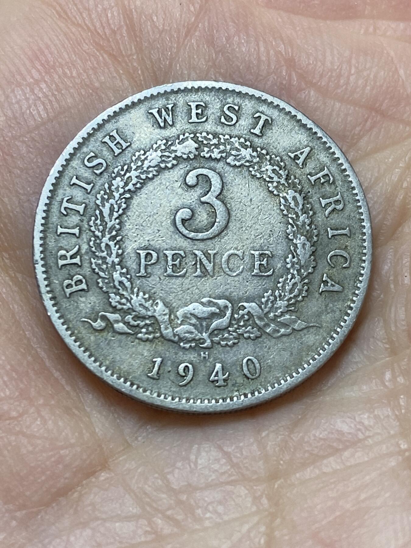 2026年第三场(总第一百七十二场）外国好品散币场(免佣金) 英属西非1940年3便士(乔治六世第一版，H标喜敦厂造)