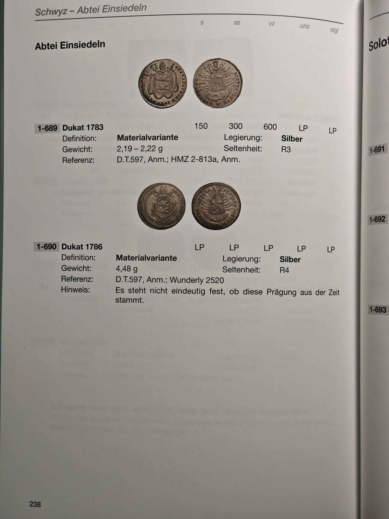 【德藏】世界币章拍卖第160期 全新塑封 瑞士样币目录 第一册 硬壳精装 全书约：336页