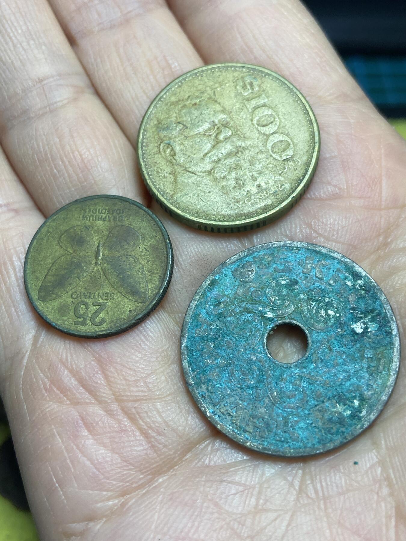 2026年第三场(总第一百七十二场）外国好品散币场(免佣金) 散币3枚：墨西哥🇲🇽1985年100元，丹麦🇩🇰1991年5克朗，菲律宾🇵🇭1984年25分