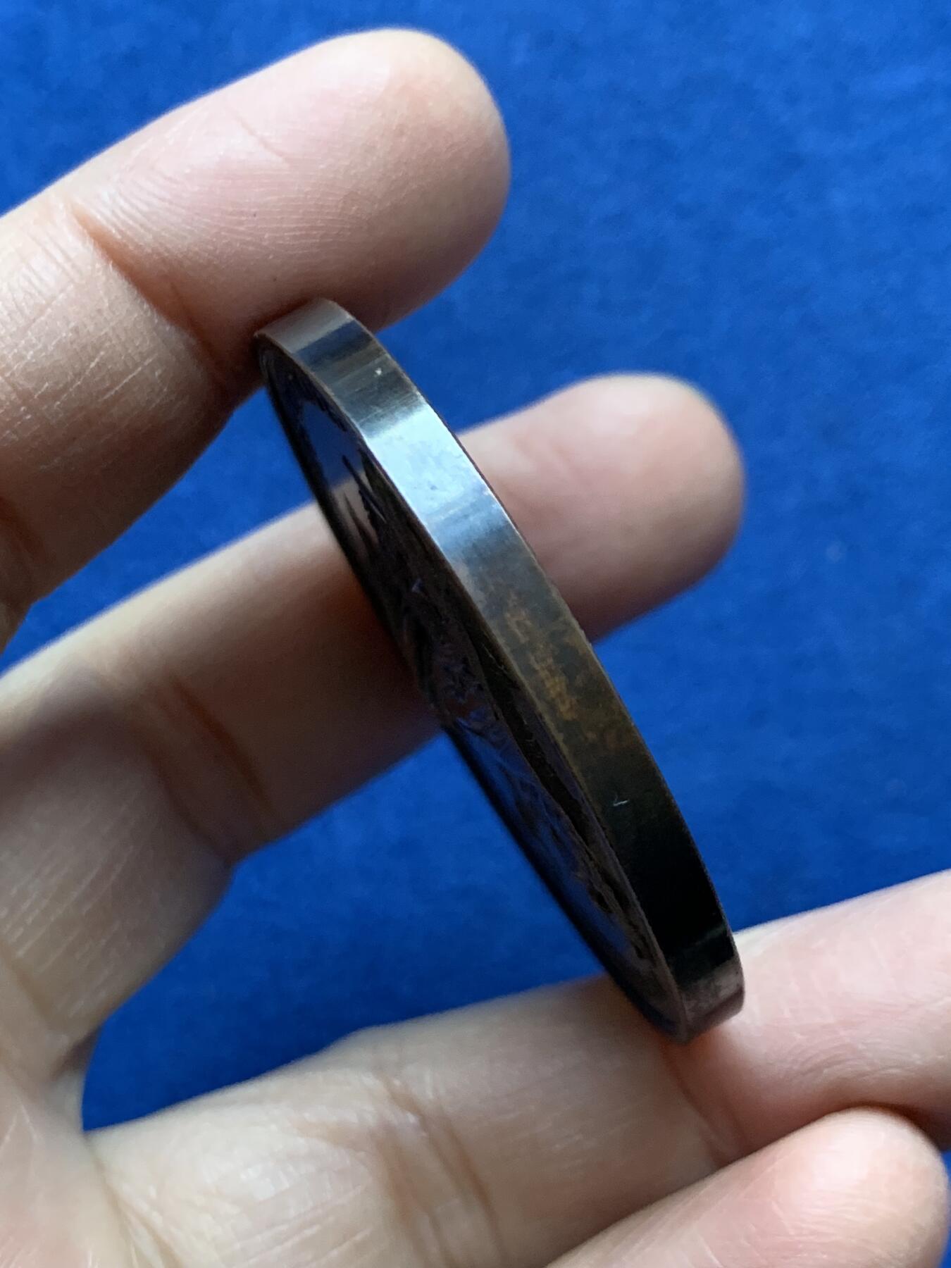 《竞宝斋》第454场 周日，周一 2场连拍 （全场包邮，欢迎送拍） 西班牙吉普斯夸省家畜与农产品展览会铜章 52.5克 47mm 带原盒