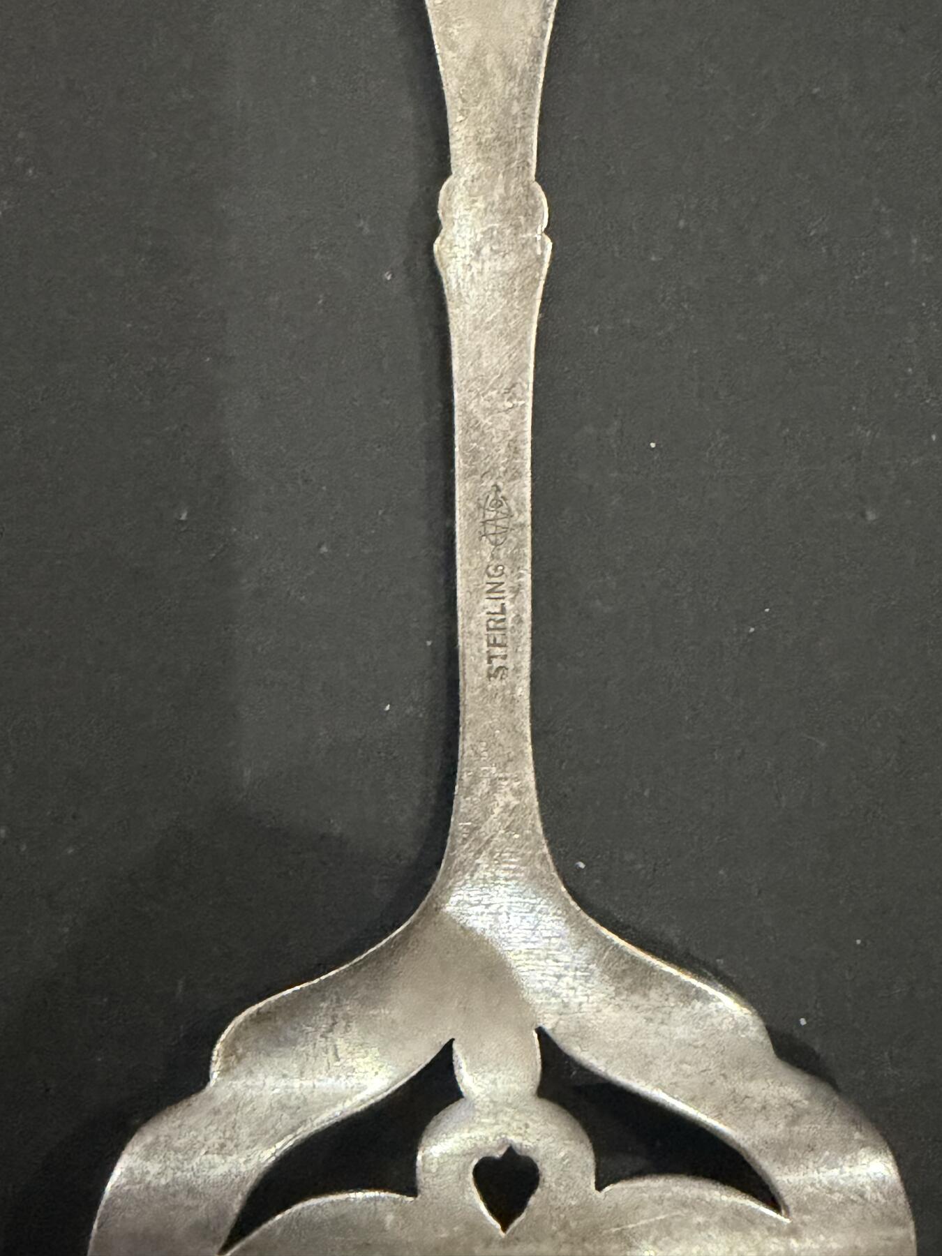 海外回流精品（欧美专场） 欧走回流纯银勺子叉子4把，58.6g。