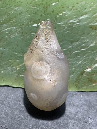 放福利！精美罕见天然孔洞戈壁阿拉善天眼纹玛瑙原石一颗， - 放福利！精美罕见天然孔洞戈壁阿拉善天眼纹玛瑙原石一颗，