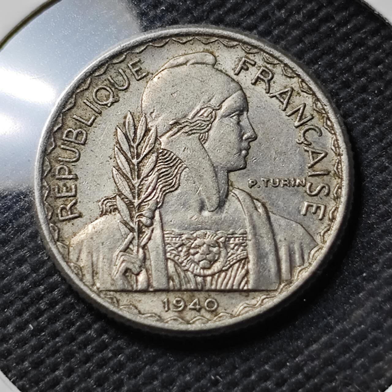 KK钱币收藏小铺  第386期  2月预留时间 周末发货  1940法属印支10分