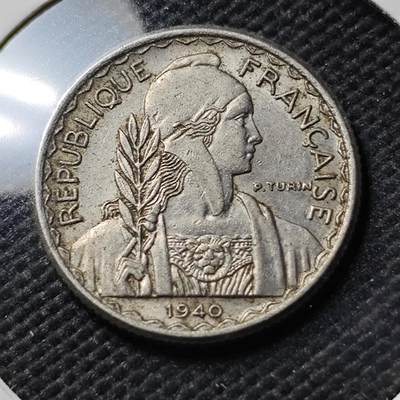 KK钱币收藏小铺  第386期  2月预留时间 周末发货 -  1940法属印支10分