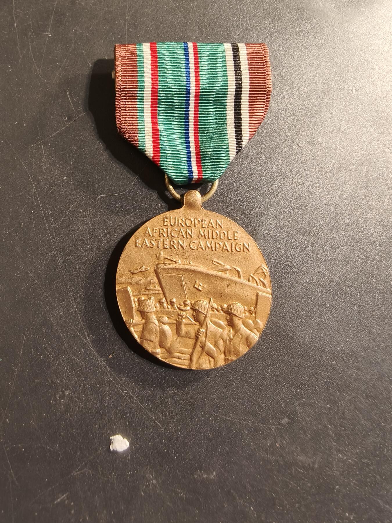 老王徽章第174期 美国二战欧洲中东非对德作战服役奖章