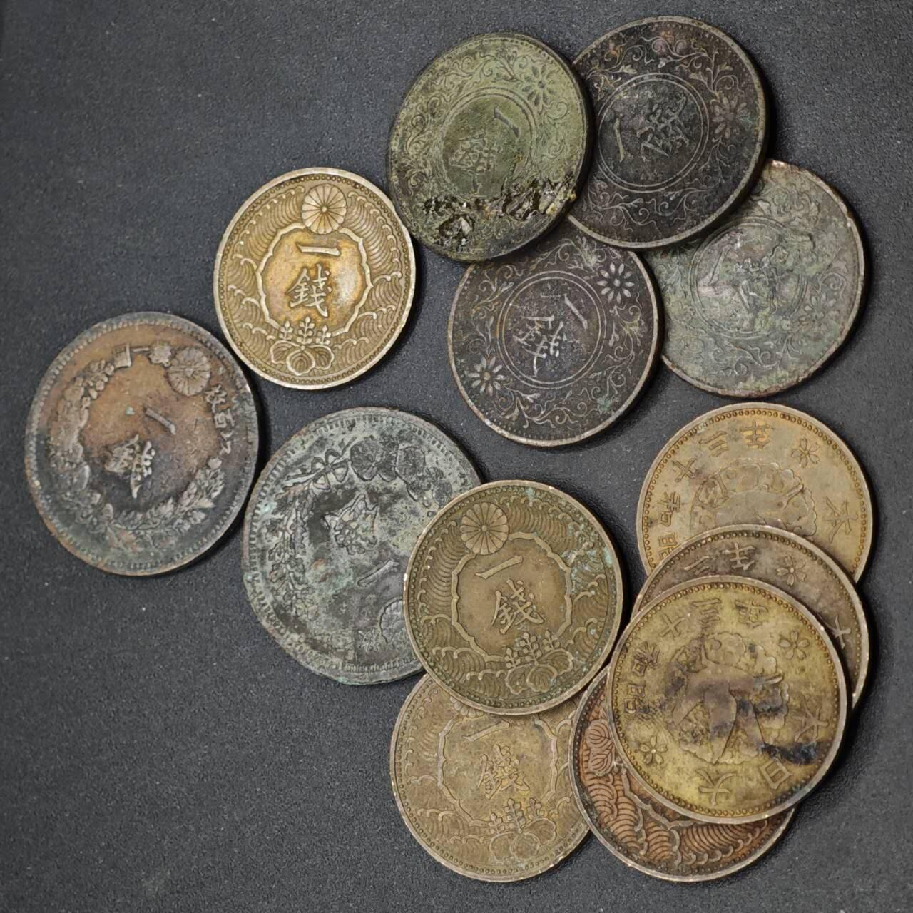 【淘币小摊】实时拍第八百四十一拍   散币批量币场   满百包邮可预留二周 每周一统一发货   日本一钱13枚