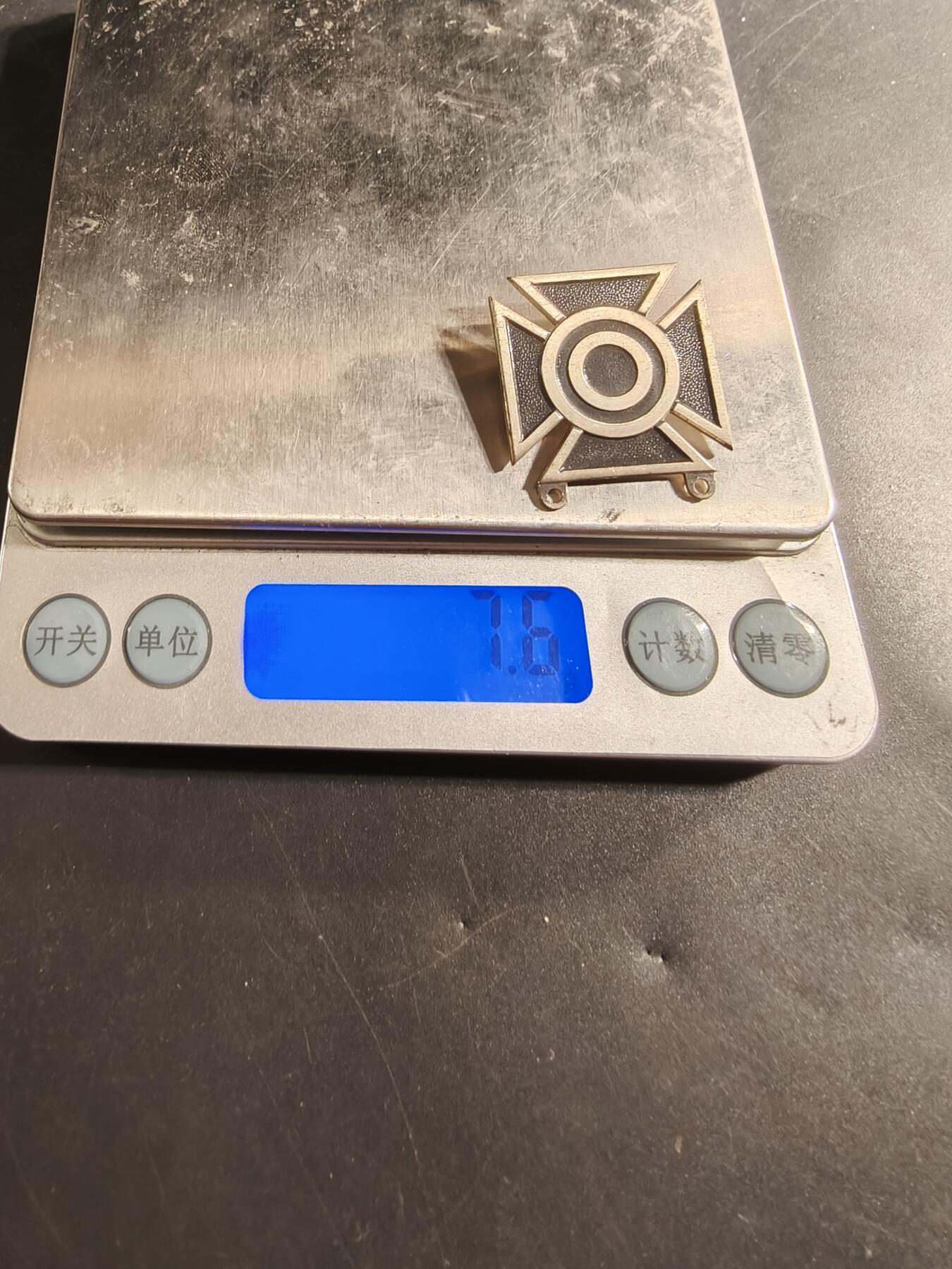 老王徽章第174期 美国陆军神射手技能章   二战时期横针版   925银  7.6g