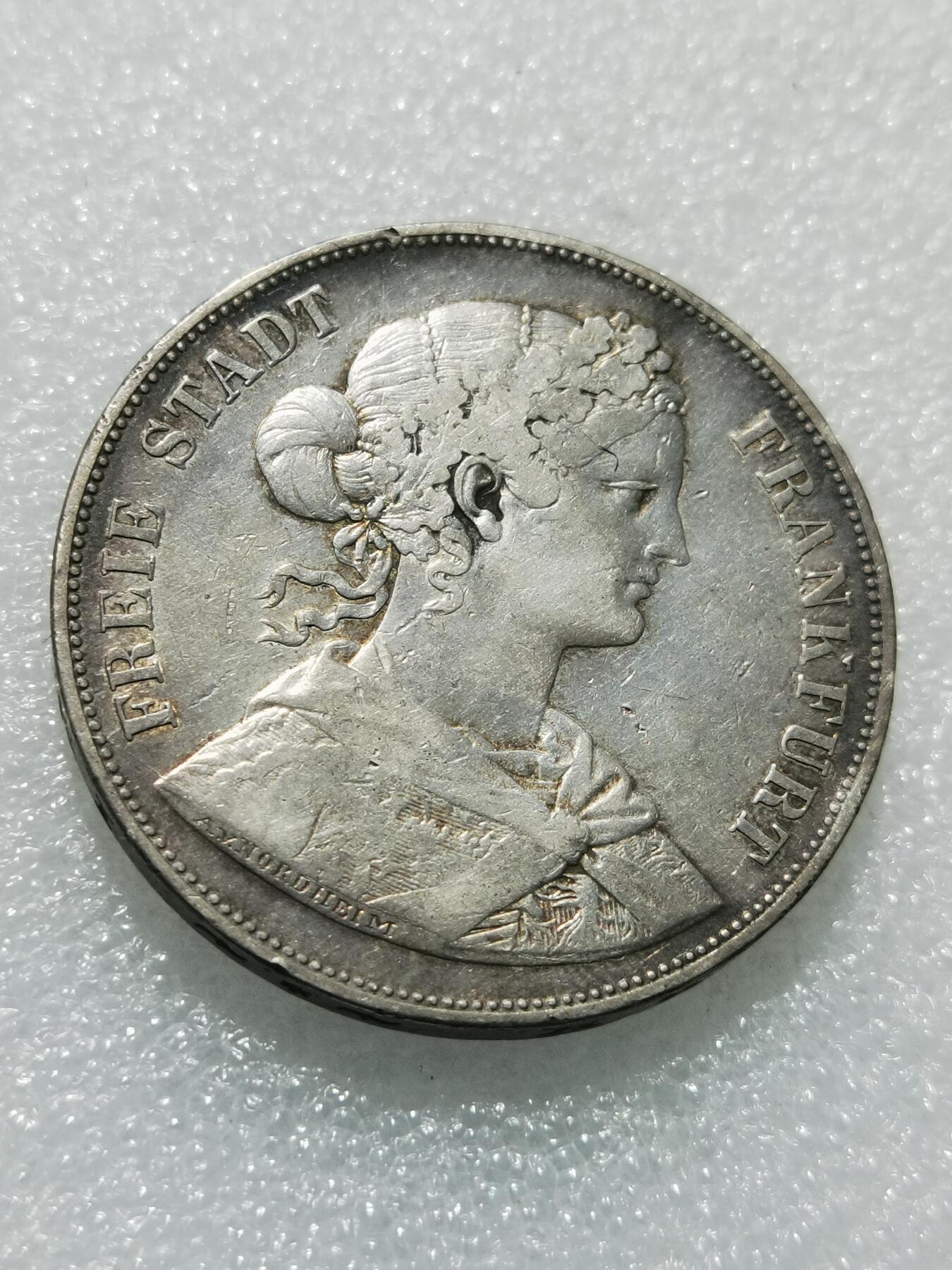 天下钱庄专场欢迎参拍 法兰克福少女2泰勒银币