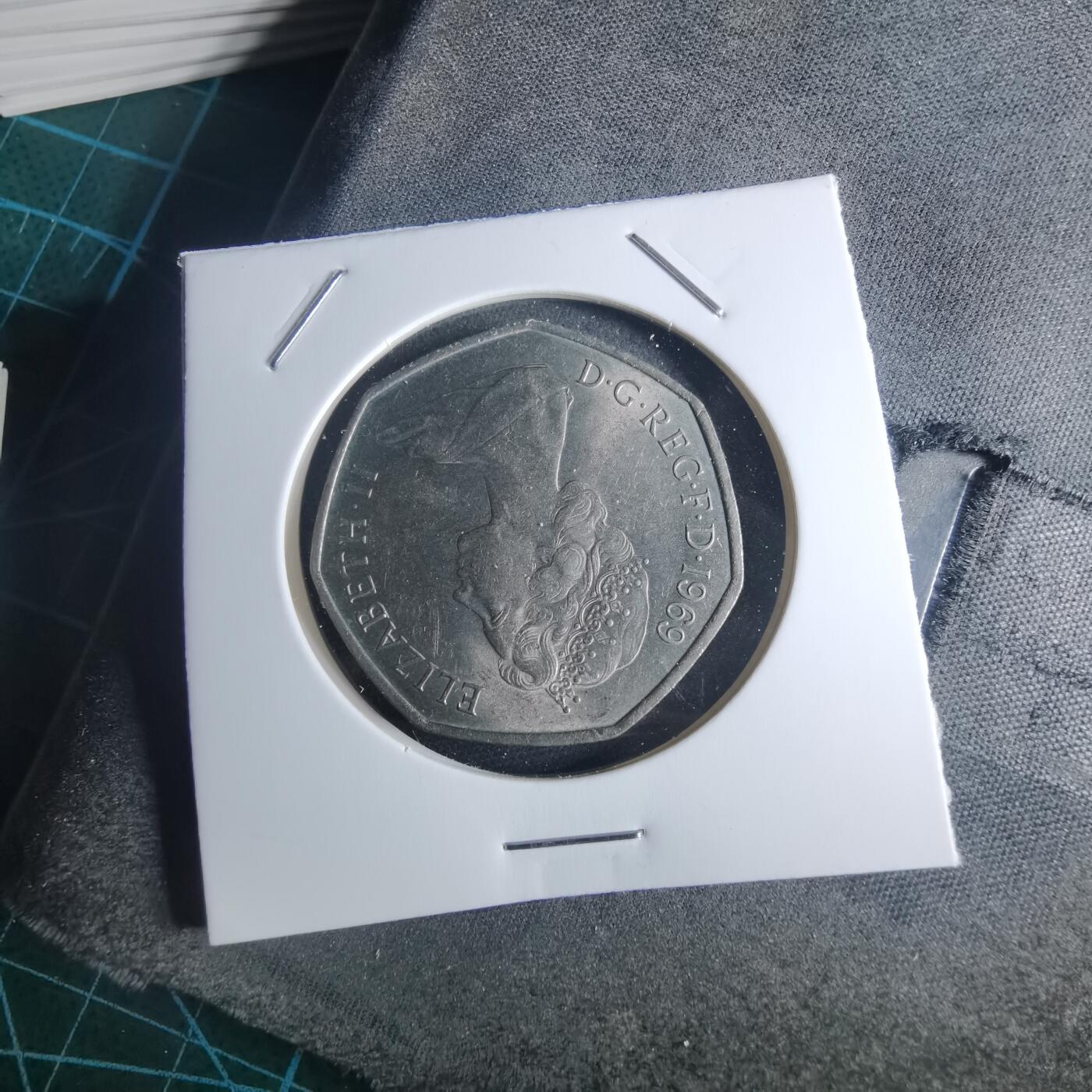 沼泽如烟--第953场 英国1969年50便士