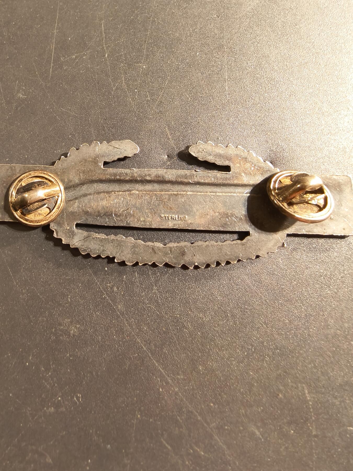 老王徽章第174期 美国战斗步兵技能章    925银质珐琅   18.1g