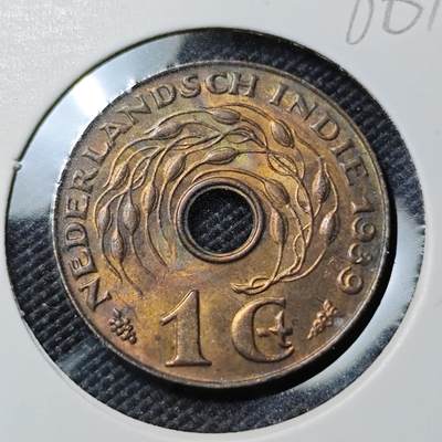 KK钱币收藏小铺  第386期  2月预留时间 周末发货 -  1939荷属东印度一分铜币