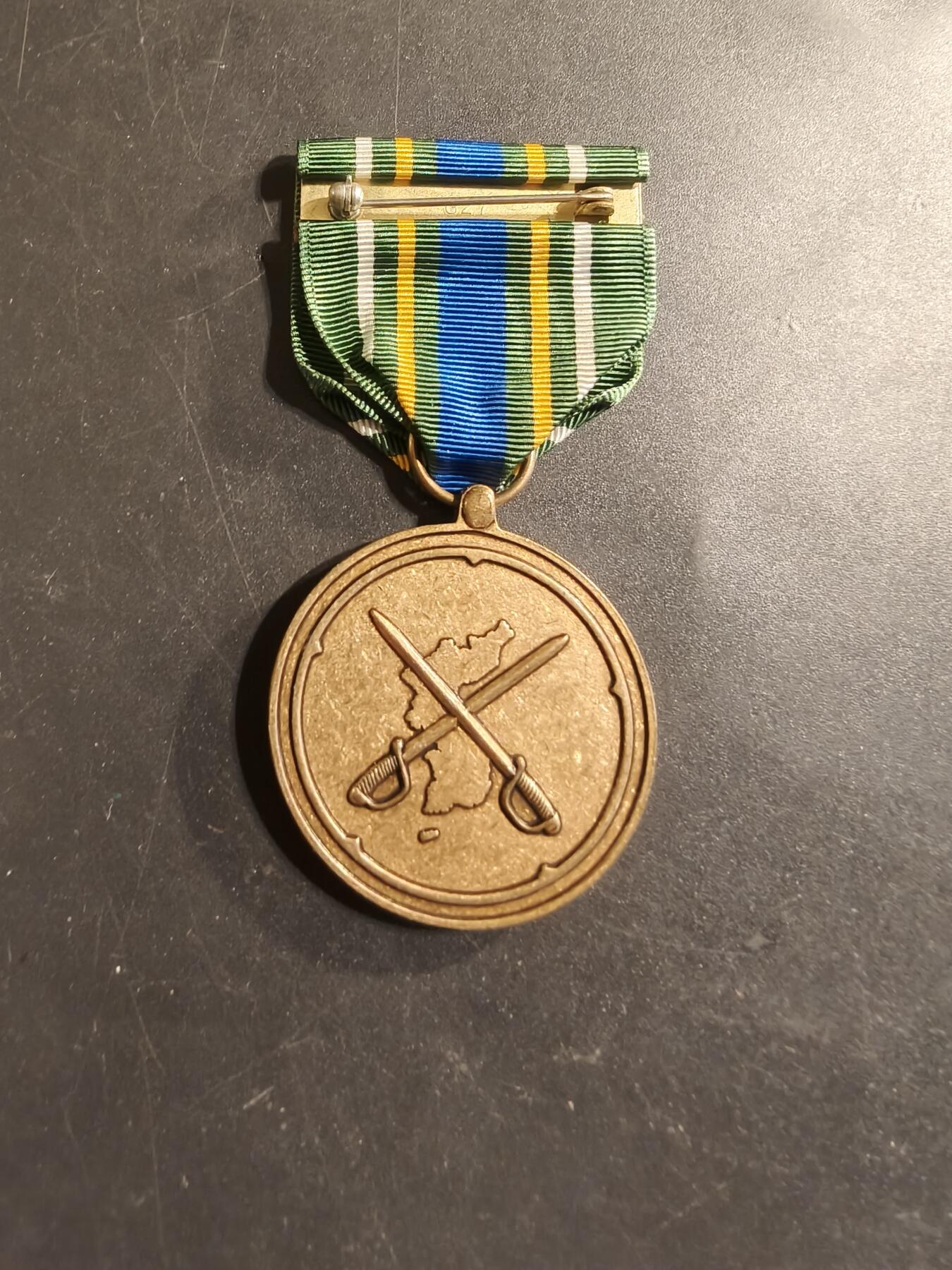 老王徽章第174期 美国韩国防卫奖章(驻韩美军服役)