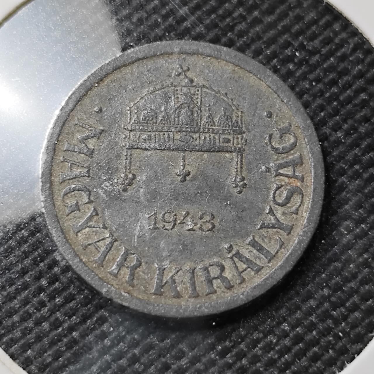 KK钱币收藏小铺  第386期  2月预留时间 周末发货  1943匈牙利2菲勒