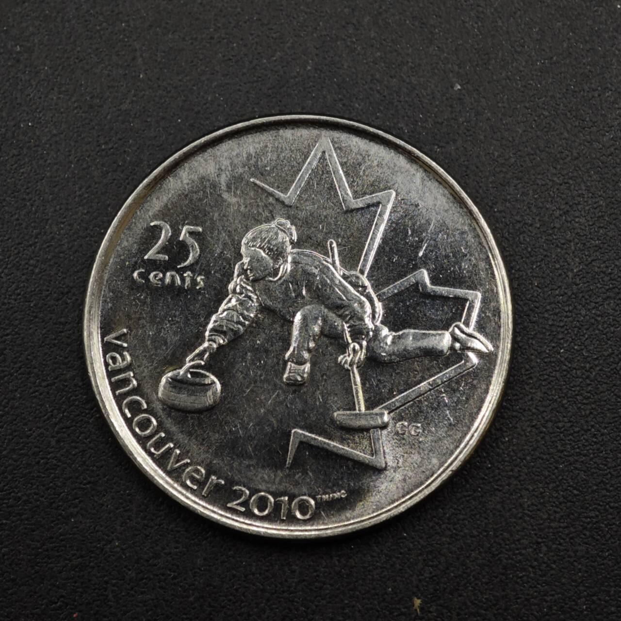 【淘币小摊】实时拍第八百四十一拍   散币批量币场   满百包邮可预留二周 每周一统一发货   加拿大2007年温哥华冬奥会25分纪念币