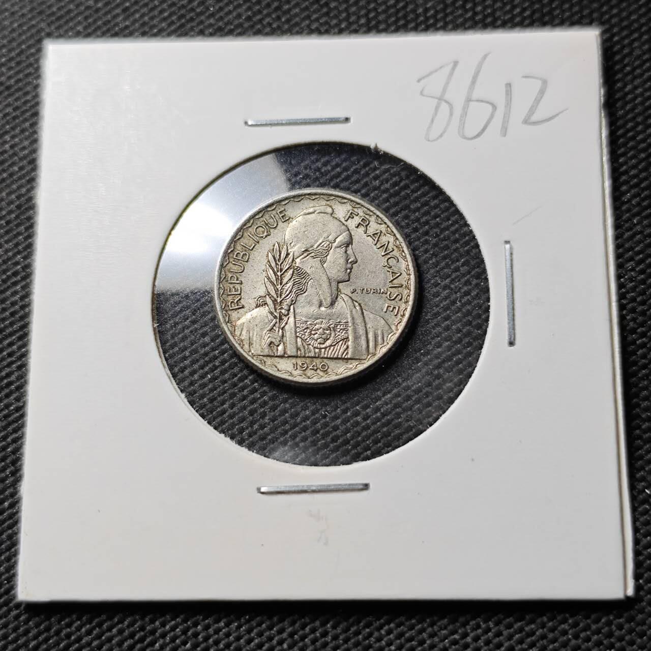 KK钱币收藏小铺  第386期  2月预留时间 周末发货  1940法属印支10分