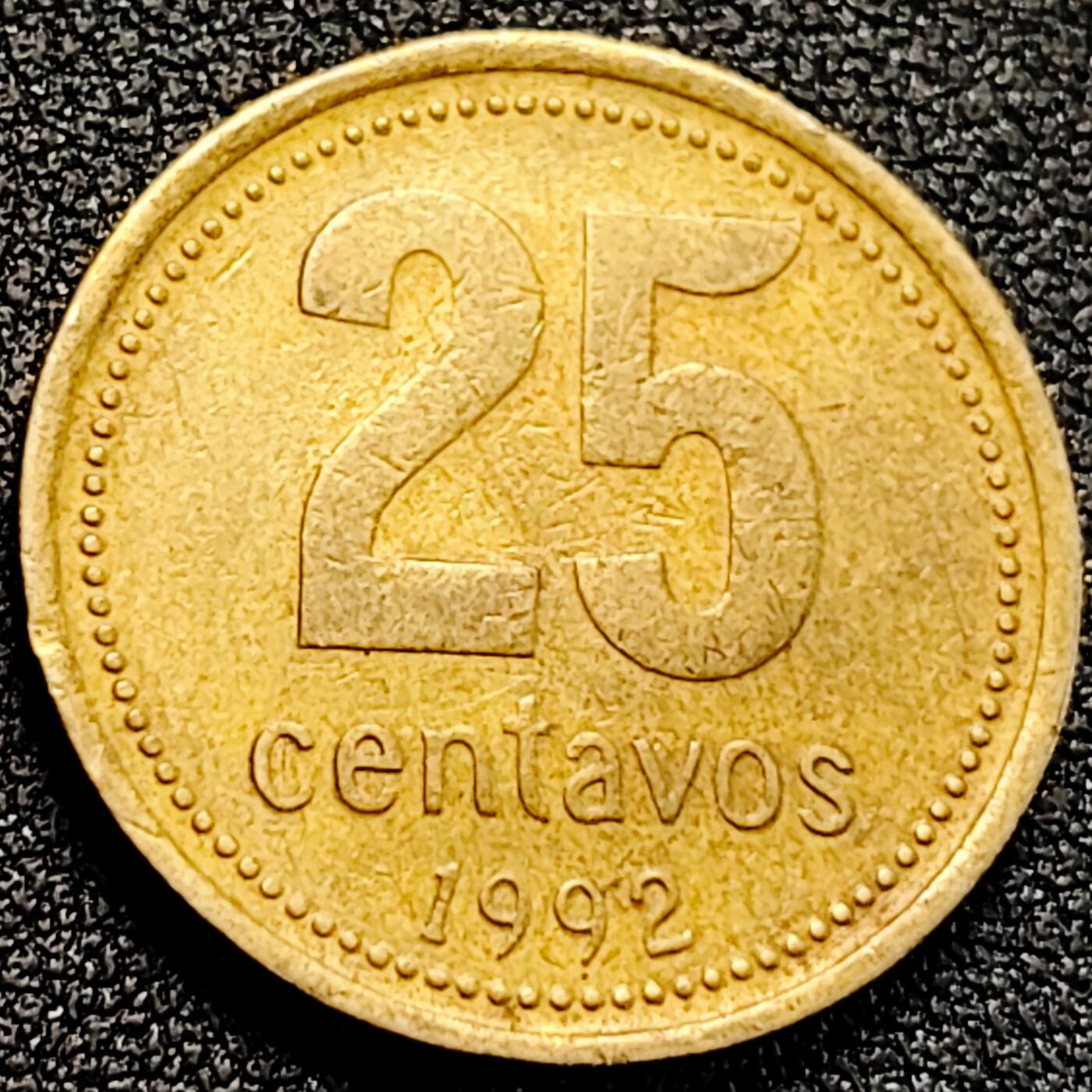 泉币菌-第162场- 新年第五场 精品福利场 阿根廷25分铜币 艾利斯市政厅 24mm美洲钱