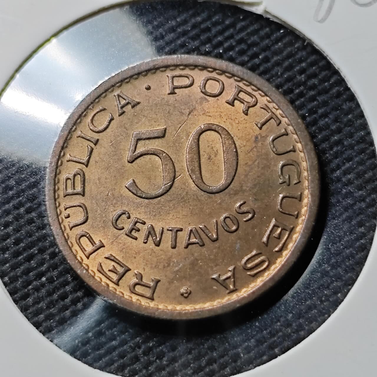 KK钱币收藏小铺  第386期  2月预留时间 周末发货  葡属东帝汶50分