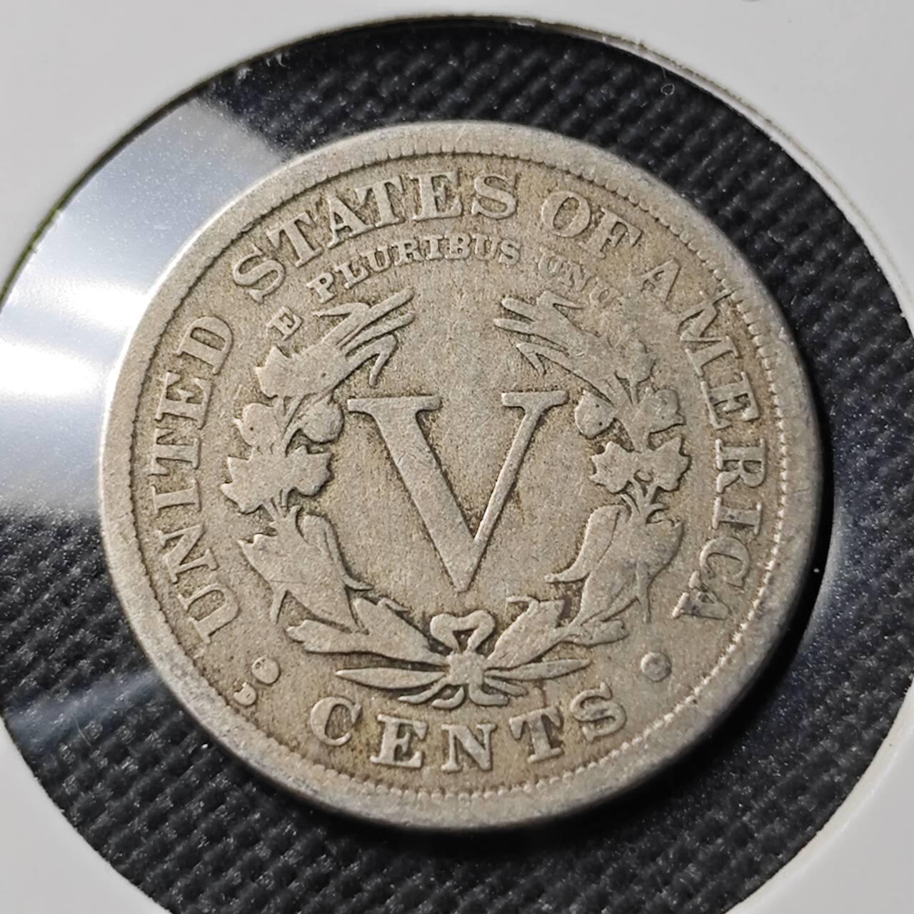 KK钱币收藏小铺  第386期  2月预留时间 周末发货  1912美国5分镍币