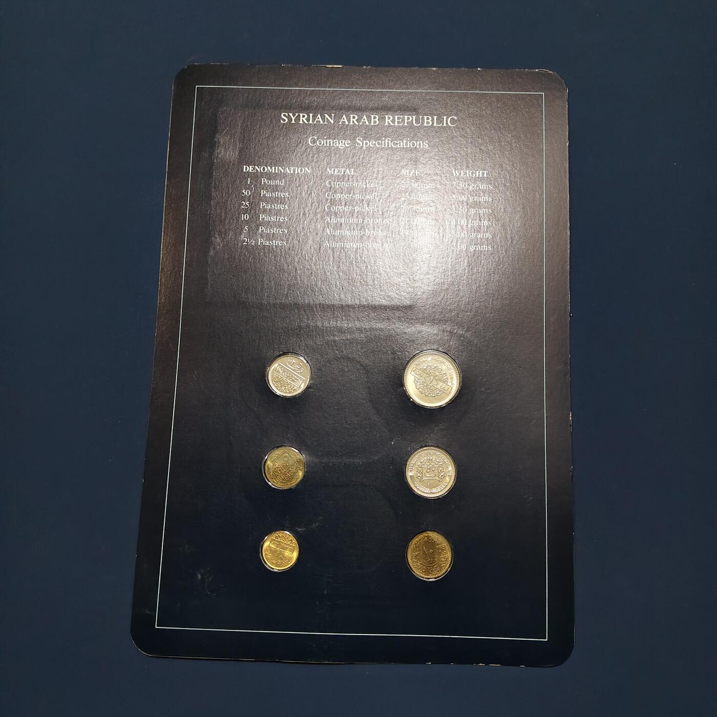 【全场包邮】纯粹捡漏拍492场【封装套币专场】-注意佣金 【富兰克林·世界各国硬币系列邮币卡】叙利亚共和国