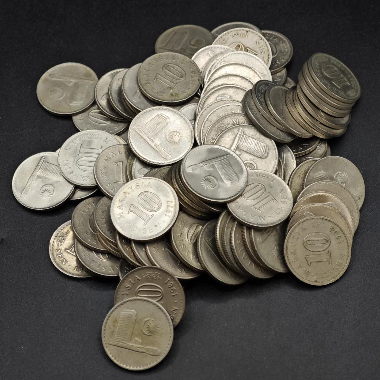 【淘币小摊】实时拍第八百四十一拍   散币批量币场   满百包邮可预留二周 每周一统一发货   马来西亚10分100枚