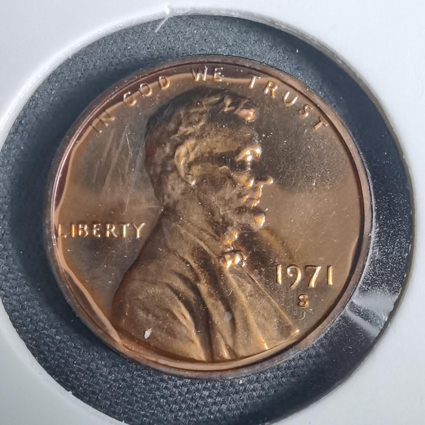 沼泽如烟--第953场 美国1971年一分精制币