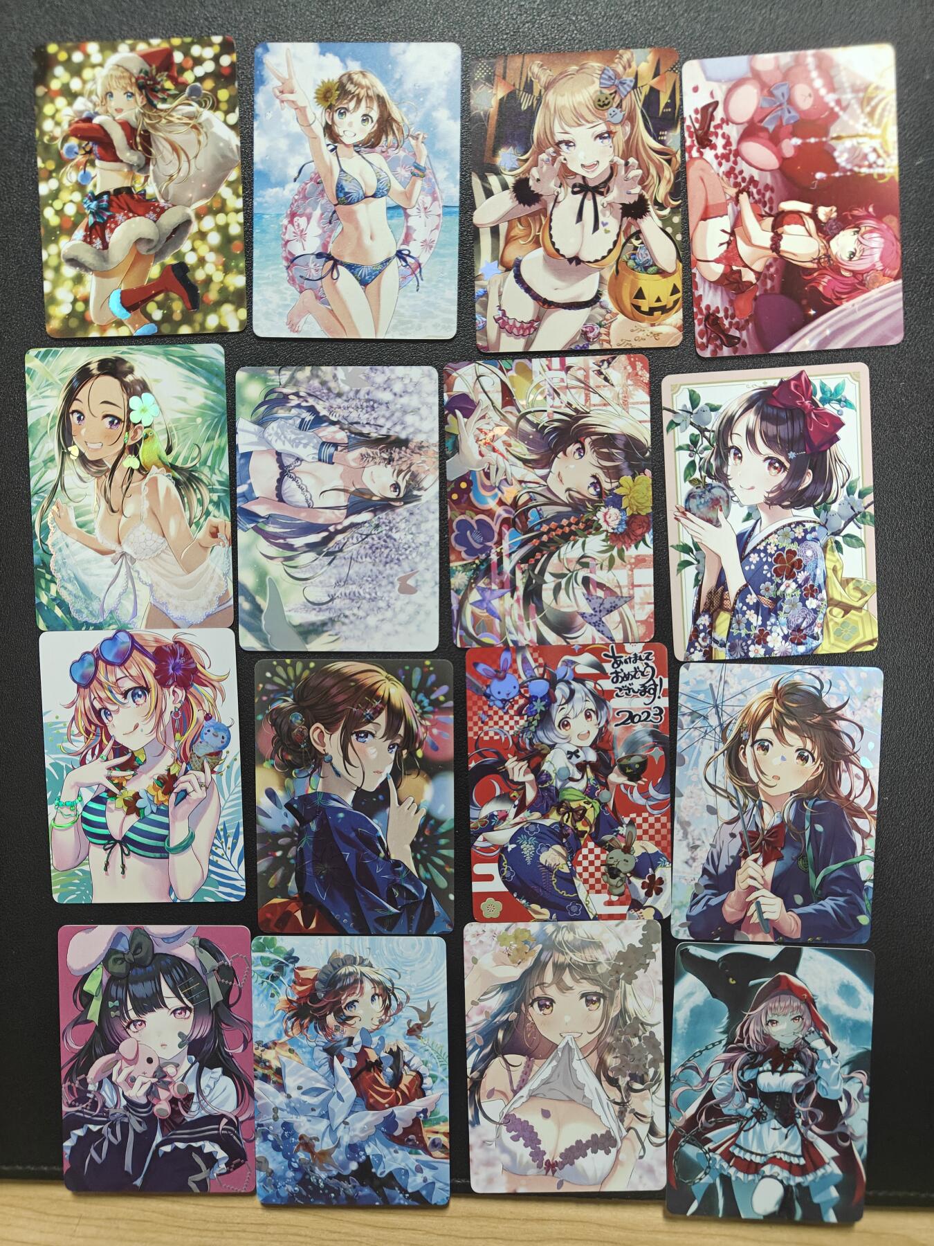 天玑星卡拍第157期《1.5周一截拍》持续收拍收评中 满赠卡需备注 焱卡文化 动漫美女 彩闪 16张