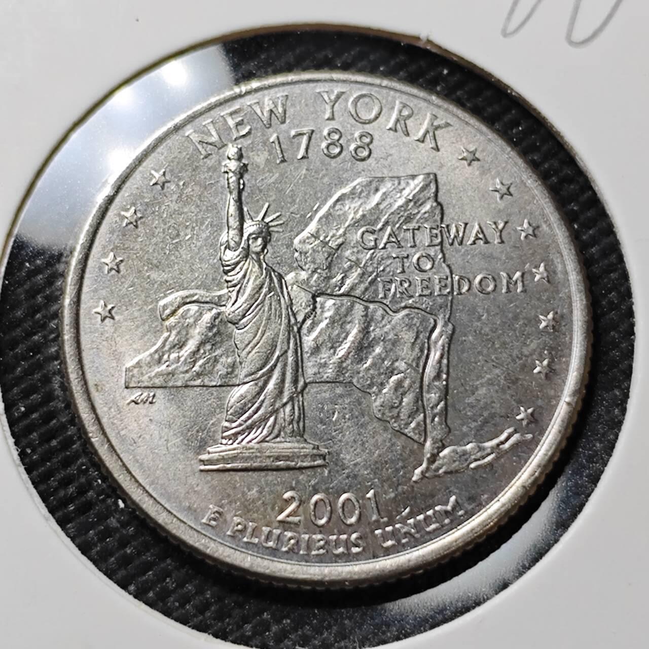 KK钱币收藏小铺  第386期  2月预留时间 周末发货  美国25分纪念币