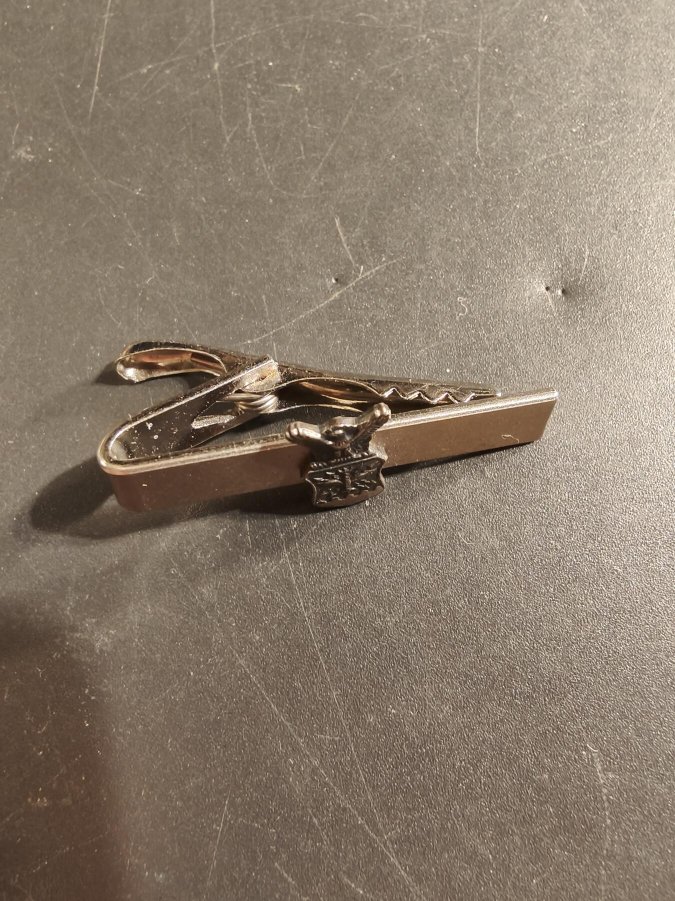 老王徽章第174期 美国预备军官团领带夹   925银    5.5g