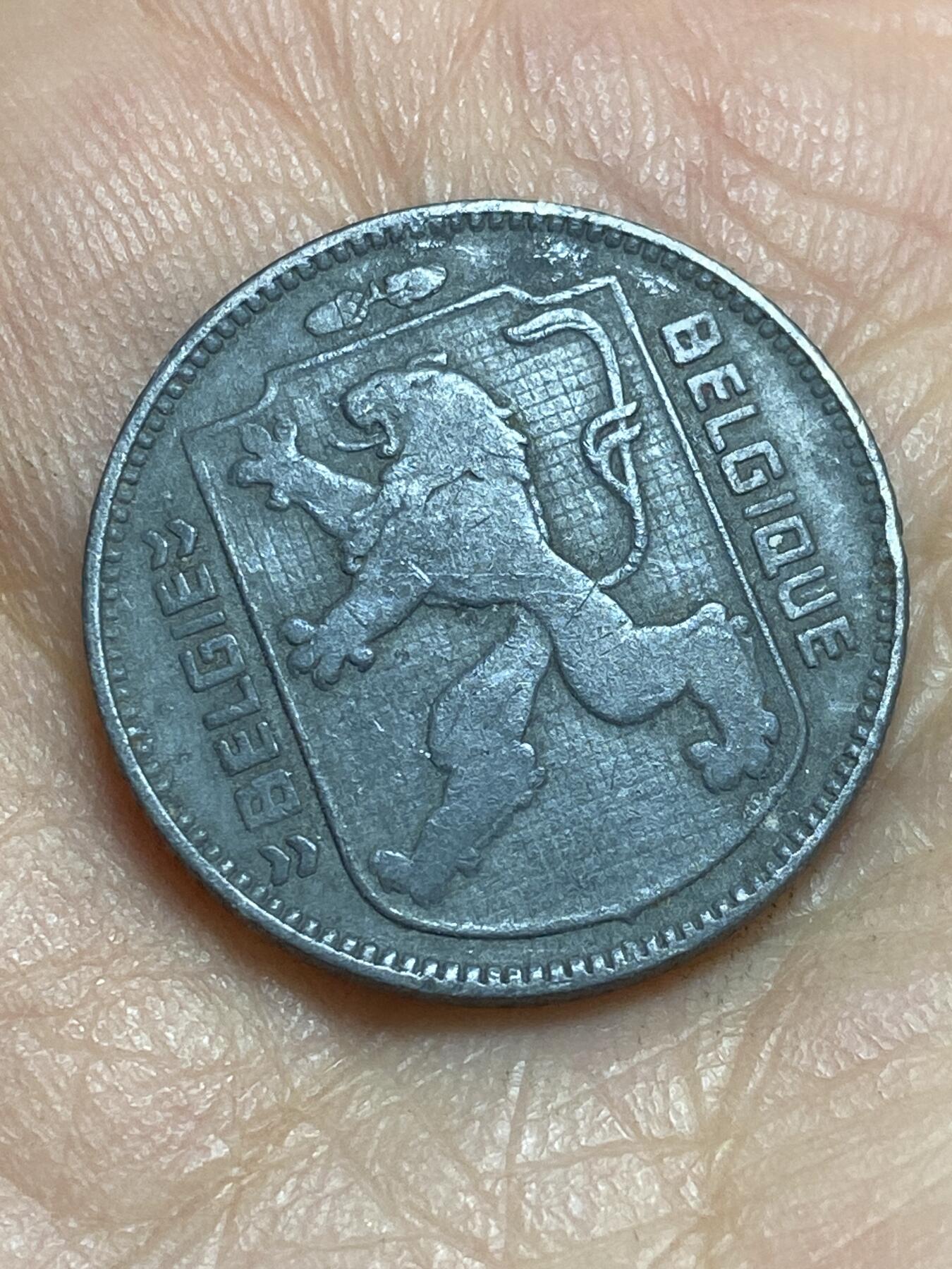 2026年第三场(总第一百七十二场）外国好品散币场(免佣金) 比利时🇧🇪1944年1法郎(二战德国占领时期，左荷语右法语版)