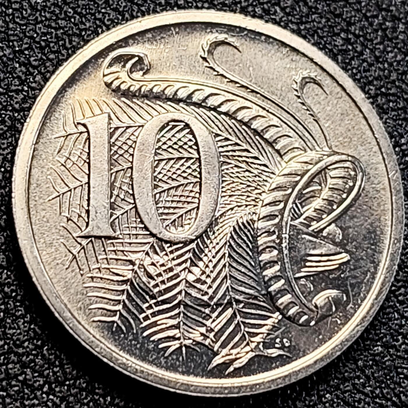 泉币菌-第163场-新年第六场 精品福利场 原光美品 澳大利亚1984年10分硬币 伊丽莎白二世 华丽琴鸟 23.6mm