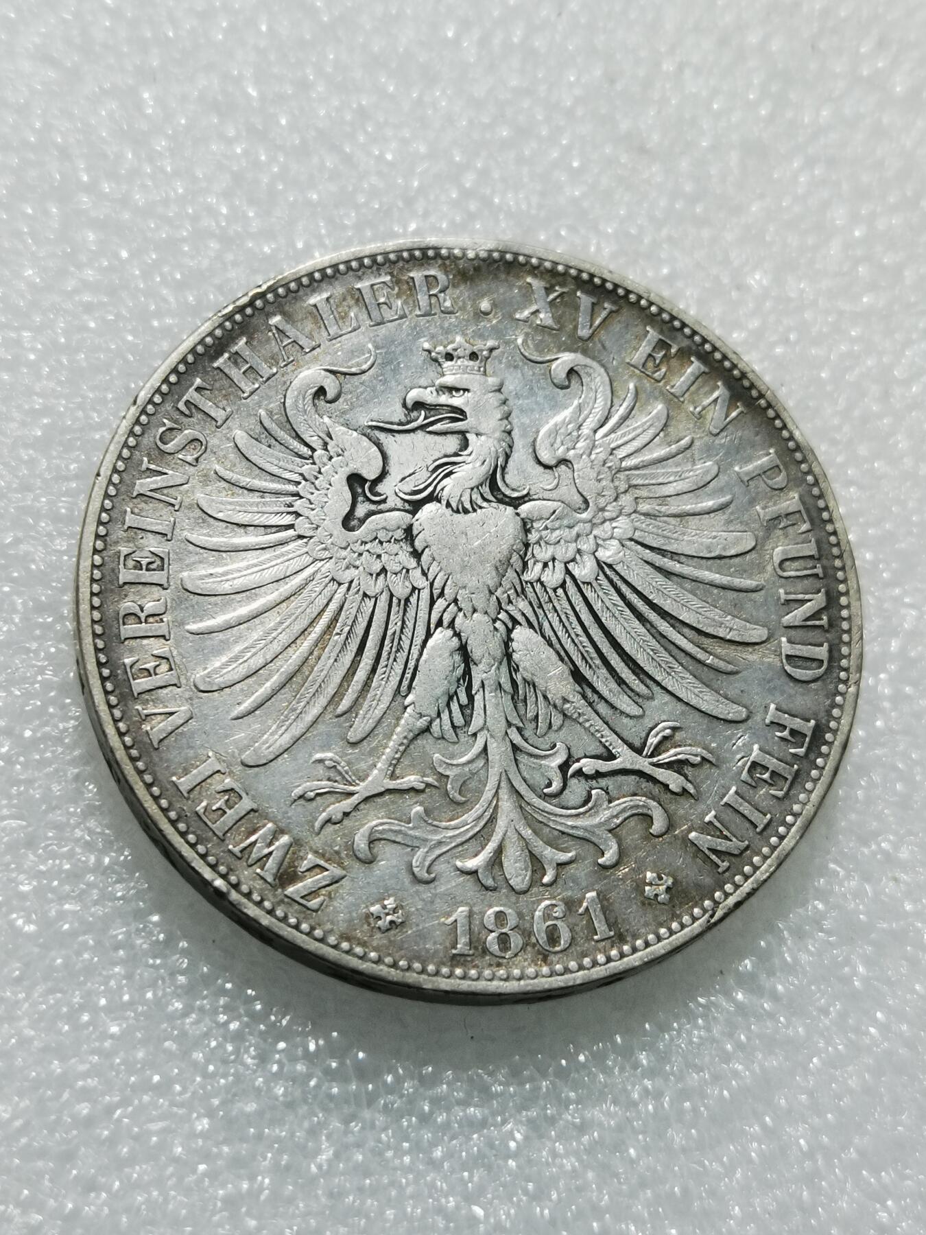 天下钱庄专场欢迎参拍 法兰克福少女2泰勒银币