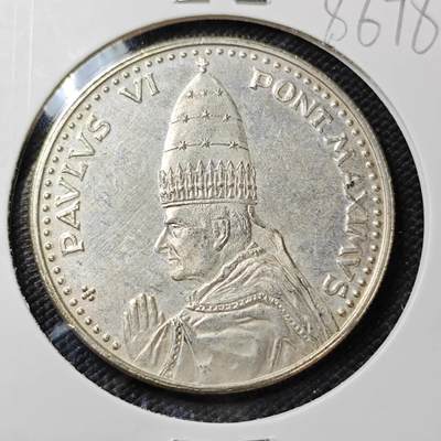 KK钱币收藏小铺  第386期  2月预留时间 周末发货 -  梵蒂冈镀银章