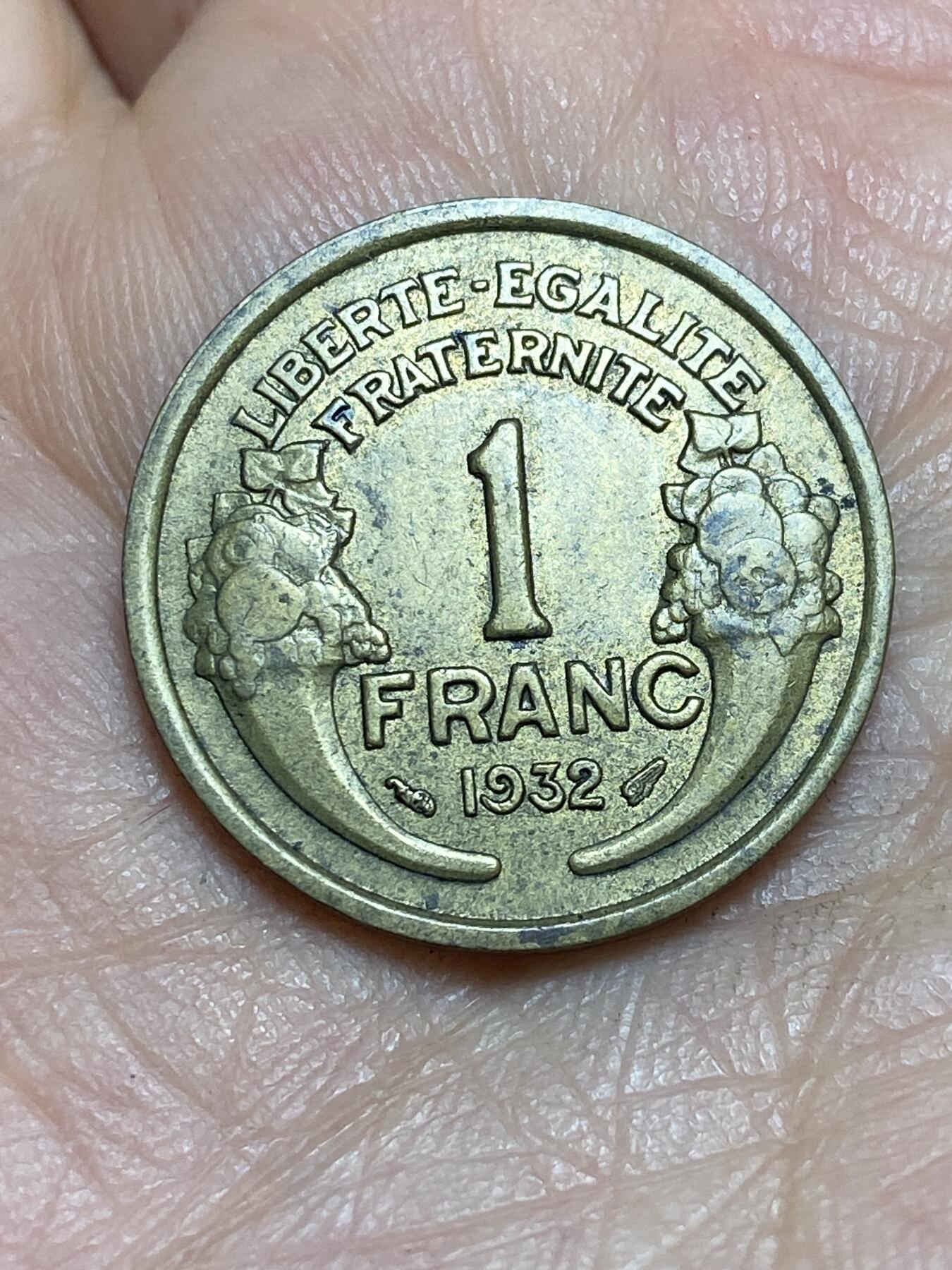 2026年第三场(总第一百七十二场）外国好品散币场(免佣金) 法兰西第三共和国1932年1法郎