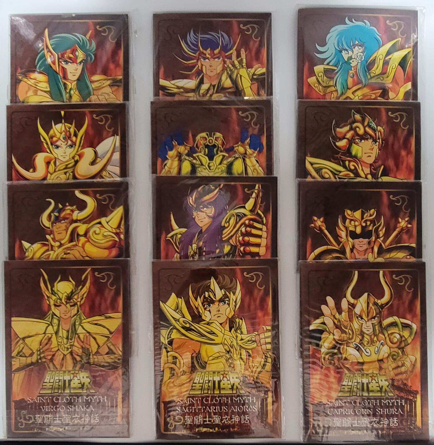 圣斗士十二星座–万代圣衣神话铁牌1.0全套–送稀缺错版–山羊座