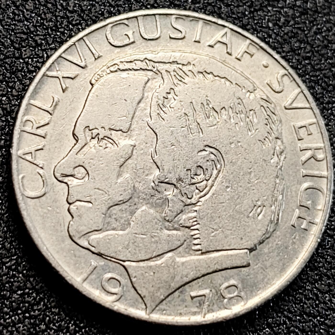 泉币菌-第163场-新年第六场 精品福利场 瑞典王国 1克朗硬币 直径25MM 