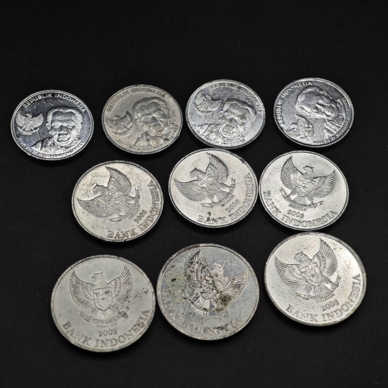 【淘币小摊】实时拍第八百四十一拍   散币批量币场   满百包邮可预留二周 每周一统一发货   印尼100-500卢比铝币10枚