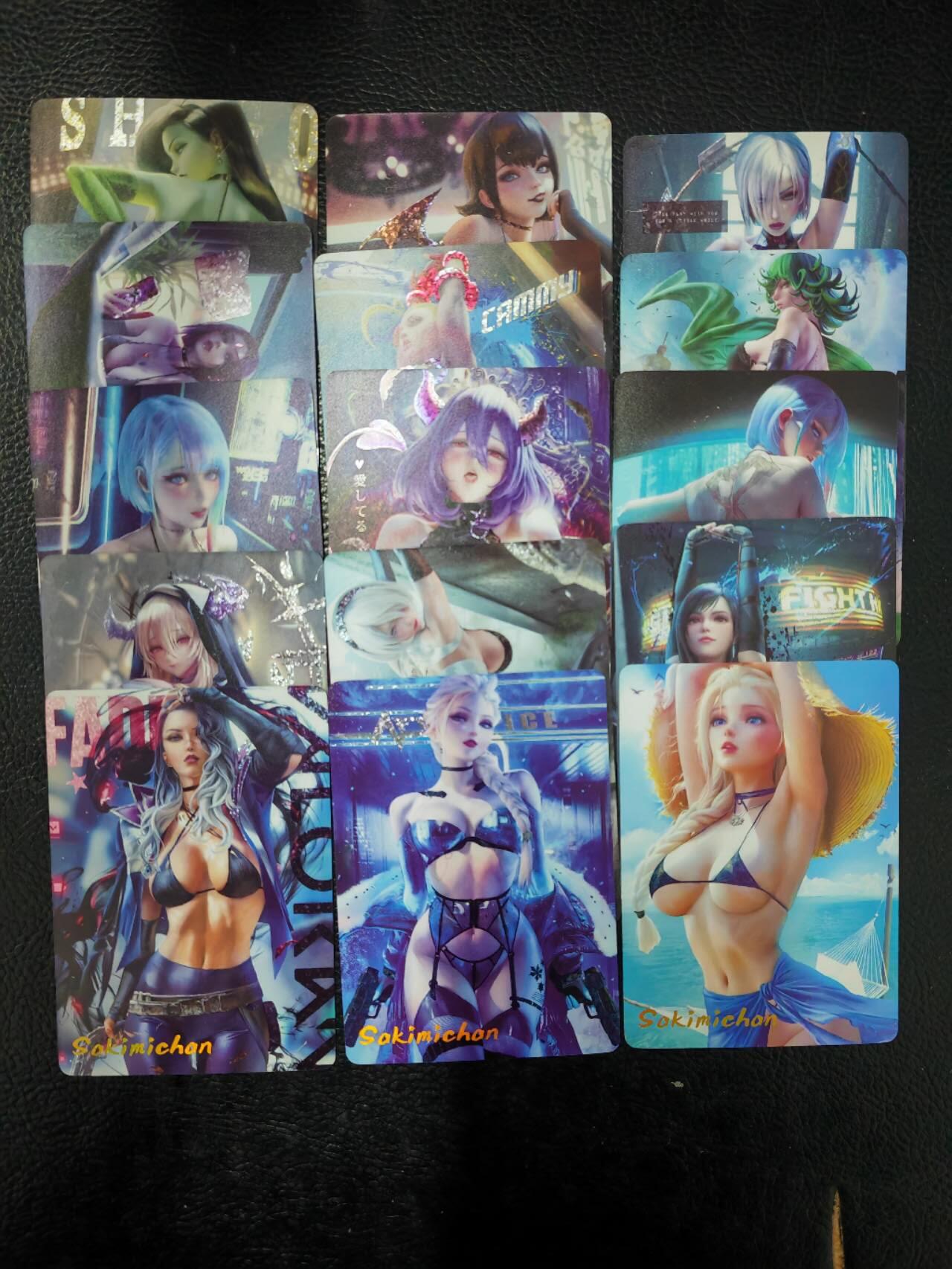 阳大大卡牌拍卖第91期（持续收拍品，周二晚上九点截拍，进群福利早知道） 燎原卡牌  燎原ACG妹卡15张