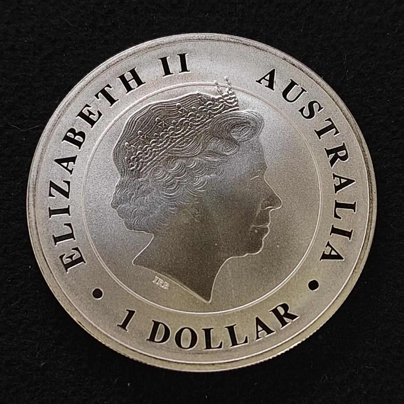 【全场包邮】纯粹捡漏拍493场 澳大利亚2014年1元咸水鳄1盎司999纯银币【40.6毫米31.1克，纯银价约560元（按18元银价折算）】