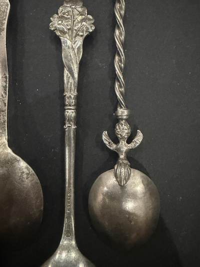 海外回流精品拍卖（五一专场） 欧洲回流纯银咖啡勺9把，58.6g。含银量900左右