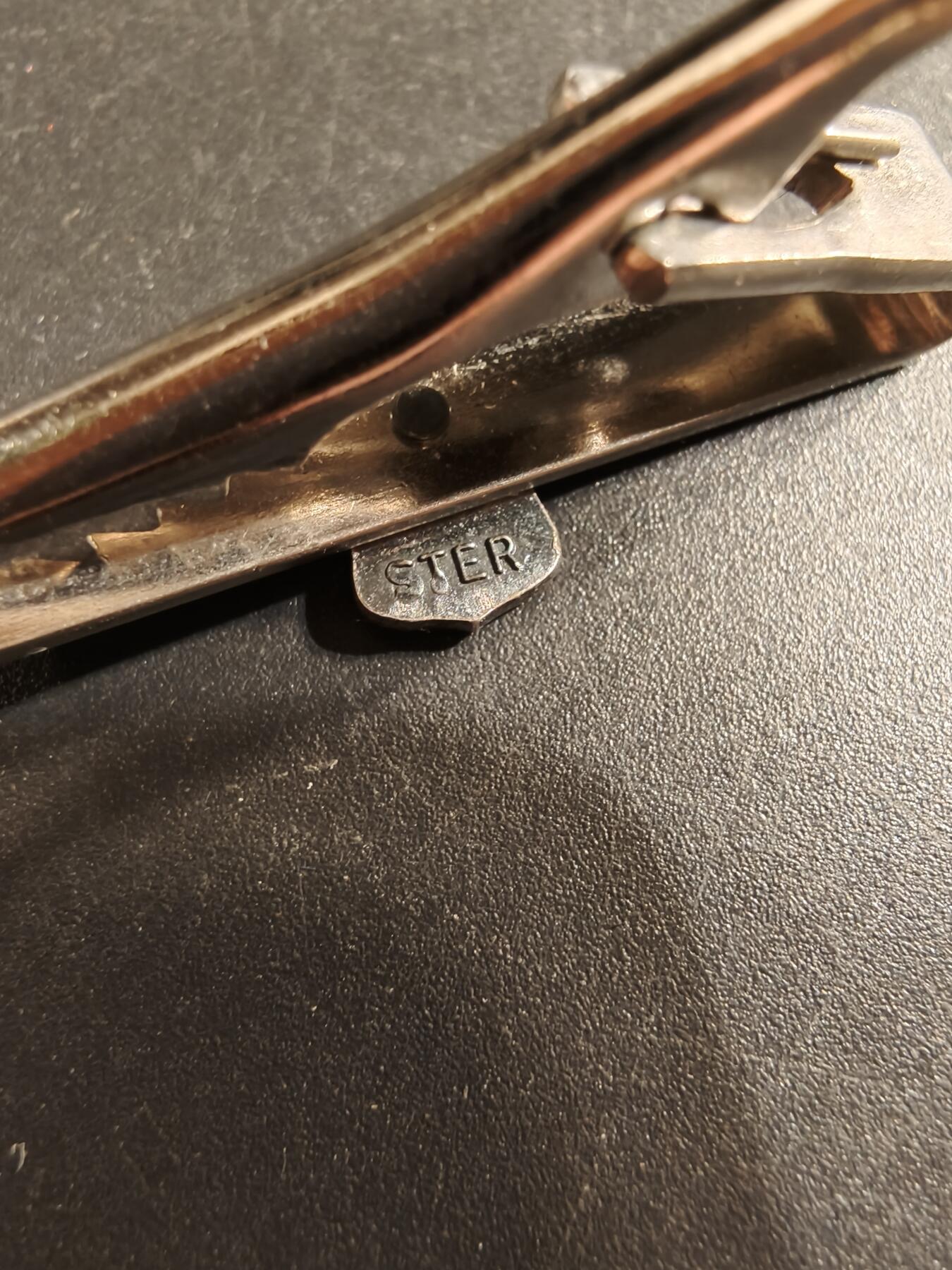 老王徽章第174期 美国预备军官团领带夹   925银    5.5g