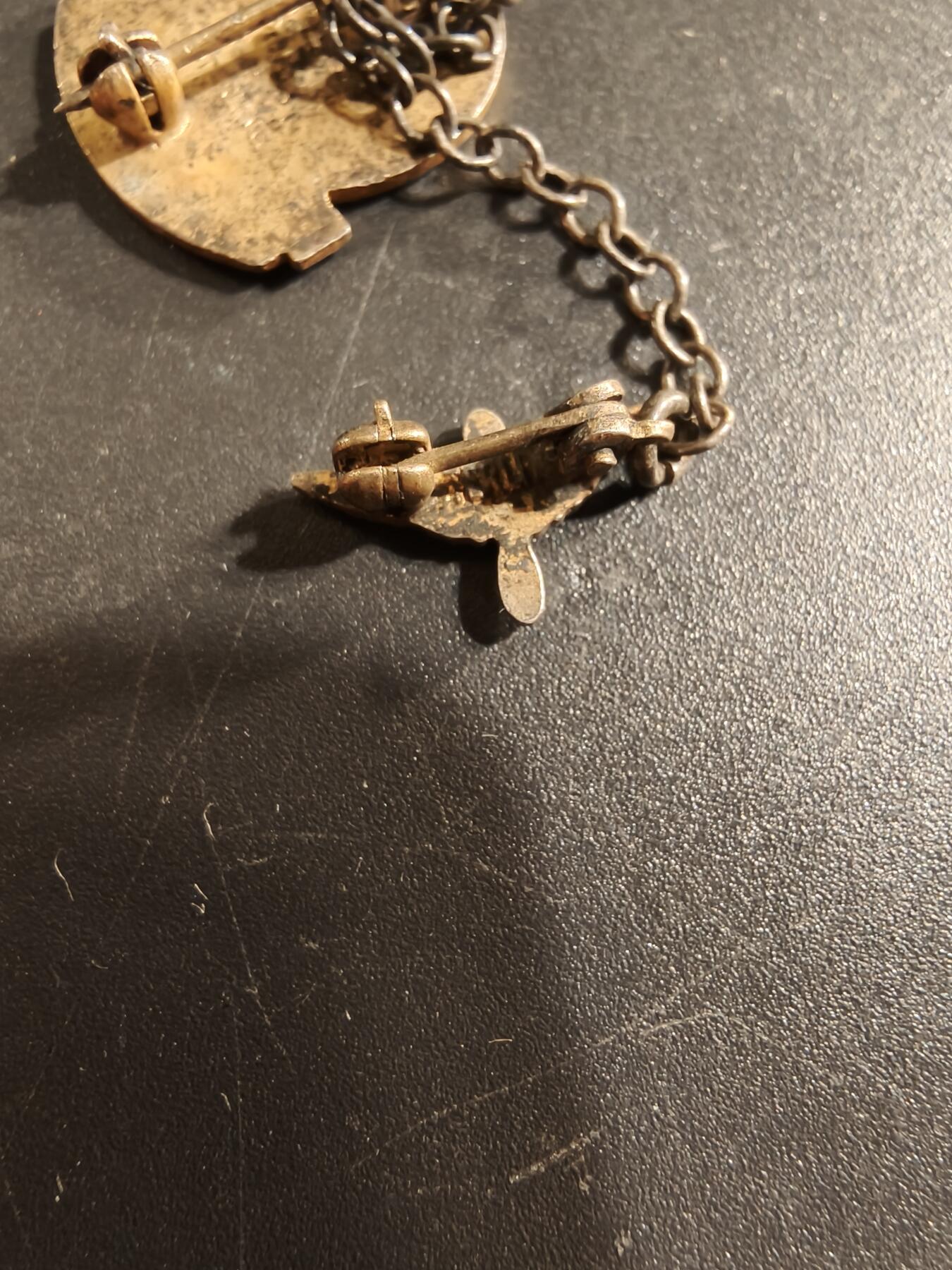 老王徽章第174期 美国陆军航空队第一空中运输司令部链章     二战时期横针版   925银质珐琅    3.1g 