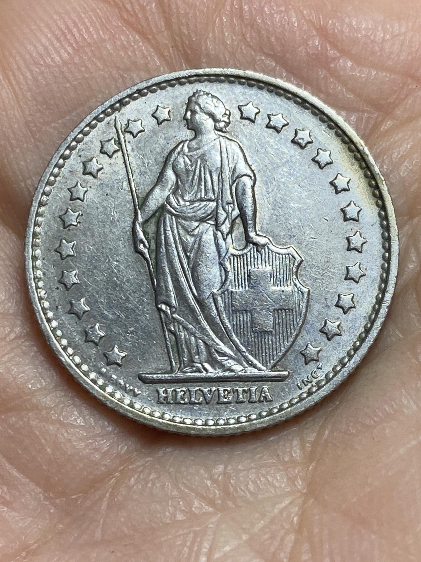 2026年第三场(总第一百七十二场）外国好品散币场(免佣金) 瑞士🇨🇭1969年1法郎(第三版，B标伯尔尼造)