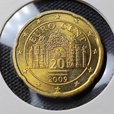 KK钱币收藏小铺  第386期  2月预留时间 周末发货 -  欧分20分 好品