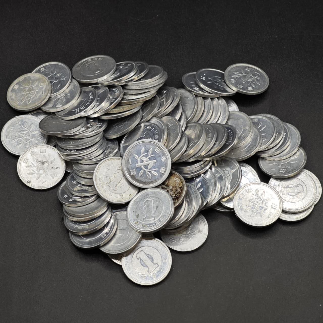 【淘币小摊】实时拍第八百四十一拍   散币批量币场   满百包邮可预留二周 每周一统一发货   日本一円铝币100枚