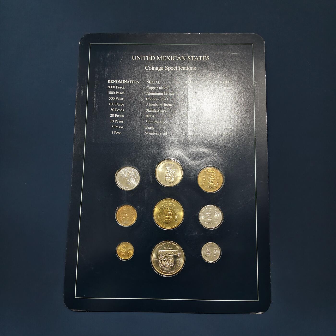 【全场包邮】纯粹捡漏拍492场【封装套币专场】-注意佣金 【富兰克林·世界各国硬币系列邮币卡】墨西哥合众国