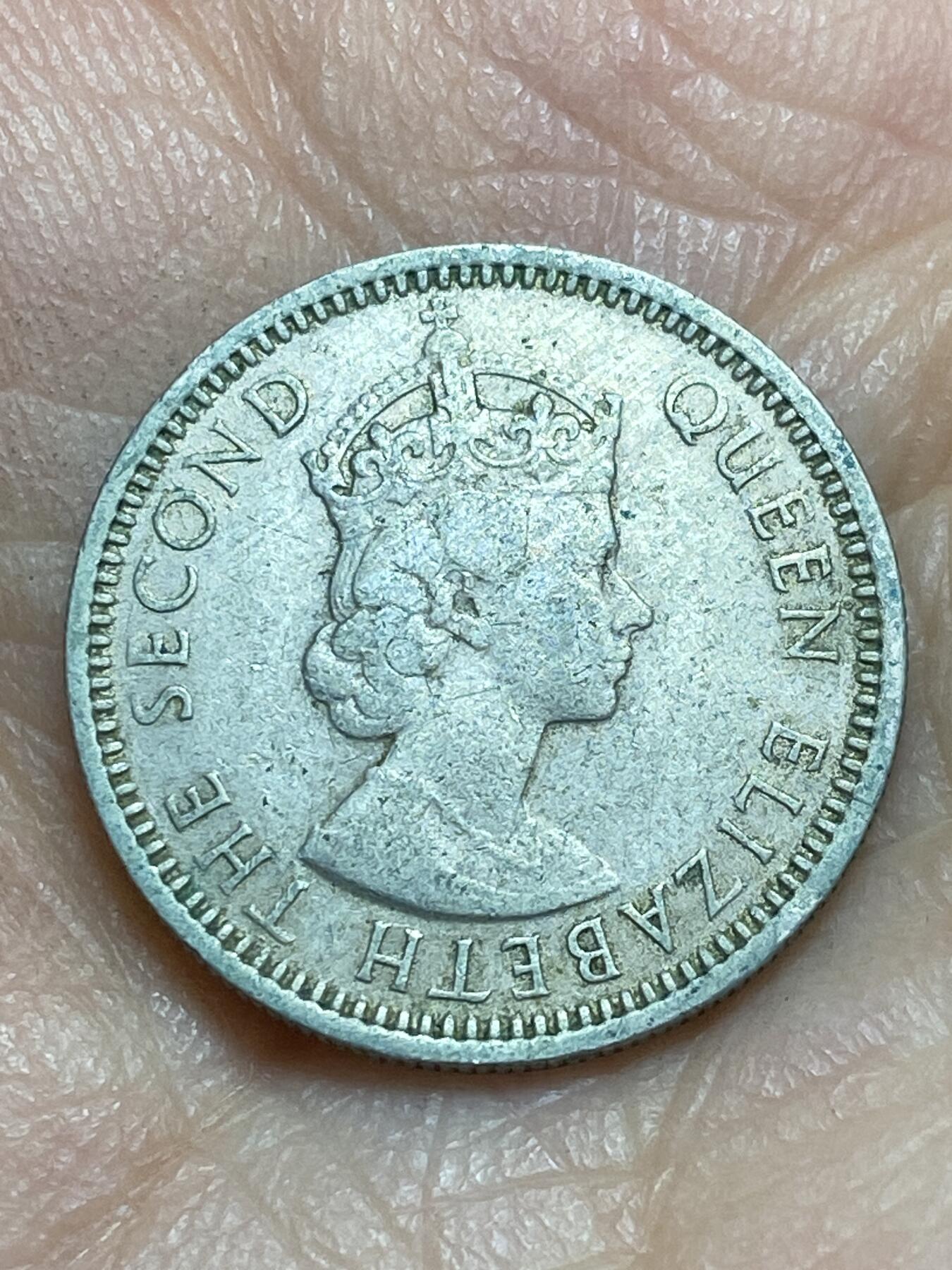 2026年第三场(总第一百七十二场）外国好品散币场(免佣金) 马来亚和英属婆罗洲1957年10分(伊丽莎白二世，H标喜敦厂造)