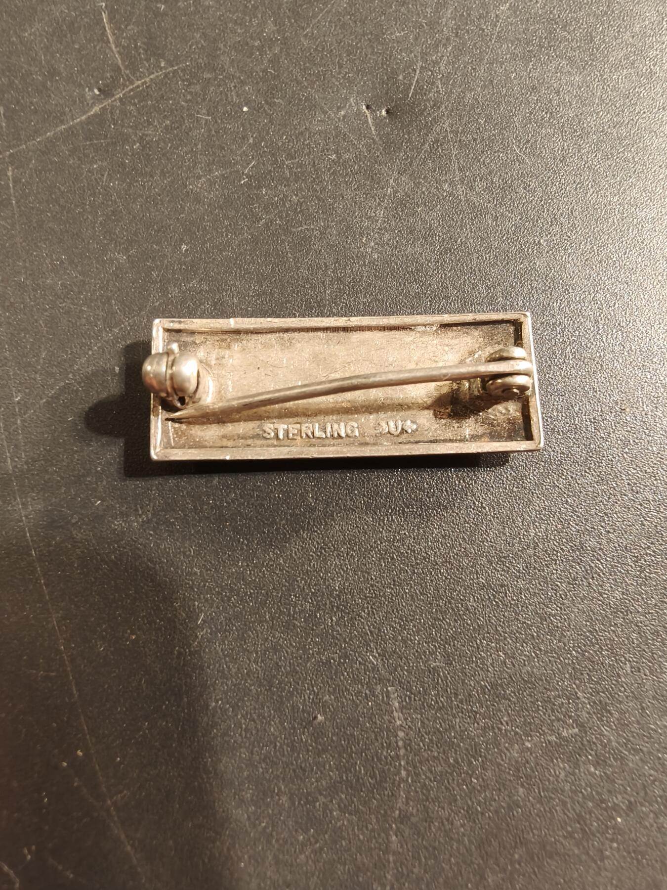 老王徽章第174期 美国陆军中尉军衔    925银   二战时期横针版    3.6g